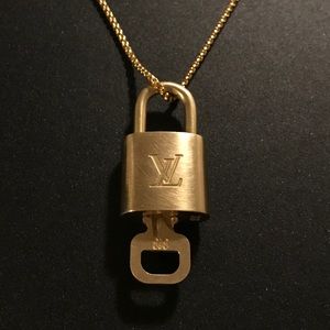 Louis Vuitton Lock & Gold Chain